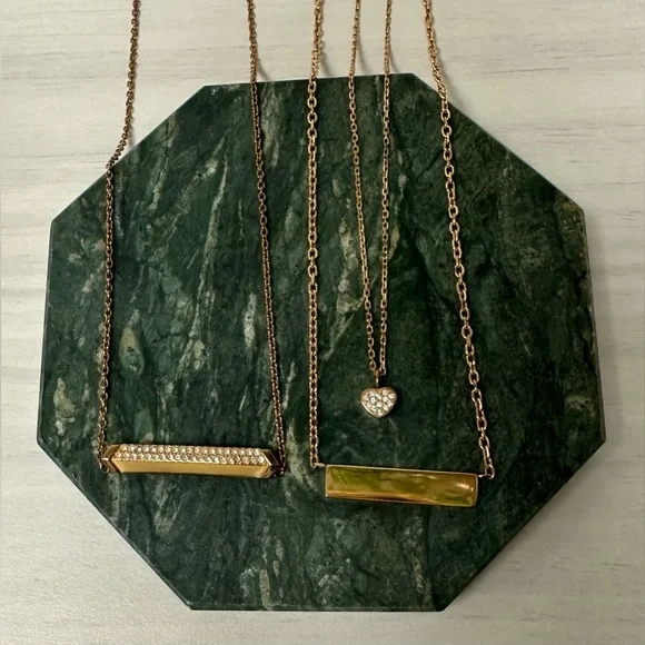 Fossil Gold Tone Necklaces - Two with One Dust Bag - Picture 3 of 6